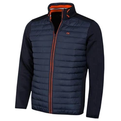 Calvin Klein Herren Hybrid Jacke Marine/Orange