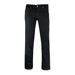 Herren-Jeans - Regular-Fit Straight-Cut - Stretch - Jeans-Hose Basic Washed 07-Schwarz 34W / 32L