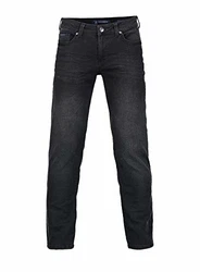 BARBONS Herren Jeans Regular-Fit Stretch Business Freizeit Hochwertige Jeans-Hose schwarz