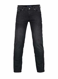Herren Jeans - Regular-Fit Stretch - Hochwertige Straight Jeans Herren Hose - Business Anzug Freizeit 03-schwarz 34W / 30L