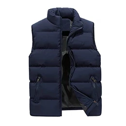 Herren Weste, Outdoor Wasserdichte Softshell Ärmellose Jacke Mit Reißverschluss Taschen Weste Motorrad Sommer Leicht Daunenwesten Schwarz Daunen Arbeit Winter (M, Blue)