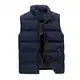 Generisch Herren Weste, Outdoor Wasserdichte Softshell Ärmellose Jacke Mit Reißverschluss Taschen Weste Motorrad Sommer Leicht Daunenwesten Schwarz Daunen Arbeit Winter (M, Blue)