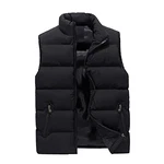 Generisch Outdoor Wasserdichte Softshell Ärmellose Jacke Mit Reißverschluss Taschen Schwarz