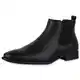 VAN HILL Stylische Herren Chelsea Boots Business Schuhe Stiefel 126701 Schwarz 41