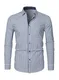 APOONABA Herren Hemd Kariertes Freizeithemd Business Hemden für Herren Langarm Baumwolle Shirts Klassisch Western Hemden Regular Fit Frühling Herbst Winter Sommer Himmelblau M