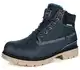 Winterstiefel Herren Winterschuhe Warm Gefütterte Stiefeletten Wasserdicht Boots,Dunkelblau D,EU43