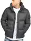 behype. Herren warme Winterjacke Puffer-Jacke Steppjacke Jacket J13-Charcoal-L