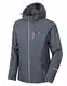 Little Donkey Andy Softshelljacke Herren Wasserdichte Atmungsaktive Fleece Warme Übergangsjacke Outdoorjacke mit abnehmbarer Kapuze Schwarzgrau meliert M