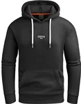 Grin&Bear Herren Hoodie Sweatshirt GEC707 Schwarz (GEC707)