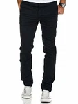 REPUBLIX Herren Regular Slim Stretch Chino Hose Fit R7009 Navyblau