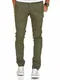 REPUBLIX Herren Regular Slim Stretch Chino Hose Fit R7009 Olive W32/L32