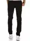 REPUBLIX Herren Regular Slim Stretch Chino Hose Fit R7009 Schwarz W32/L32
