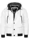Indicode Herren INPaulix Steppjacke mit Kapuze   Herrenjacke Winterjacke Freizeitjacke Männer Offwhite M
