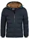 Indicode Herren Nemos Steppjacke mit Kapuze   Herrenjacke Winterjacke Freizeitjacke Männer Black M