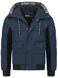 Herren INJakobe Winterjacke mit Kapuze Herrenjacke warme Freizeitjacke Männer Navy M