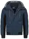 Indicode Herren INJakobe Winterjacke mit Kapuze   Herrenjacke warme Freizeitjacke Männer Navy M