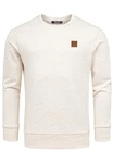 Amaci&Sons Herren Basic College Sweatjacke Pullover Hoodie Sweatshirt (4070) Beige