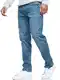 Indicode Herren INSantino Jeanshose aus 99% Baumwolle   Denim Stretch Jeans Männer Medium Dark Cloud 33/32
