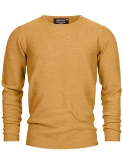 Indicode Herren Loakim Klassischer Strickpullover mit Rundhalsausschnitt 