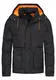 Soulstar Herren warme Winterjacke Puffer-Jacke mit abnehmbarer Kapuze S2_10 Black-S