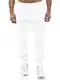 Tazzio Cargohose Herren Cargo Hose Jogger Chino Regular Fit Jeans 16610 (Weiß, M)