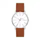Skagen Herrenuhr Signatur Quartz/3 Zeigerwerk 40 mm Gehäusegröße mit Lederarmband SKW6903