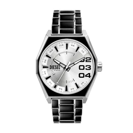 Herrenuhr Scraper Quarz-/3-Zeigerwerk 43 mm Gehäusegröße mit Edelstahlarmband DZ2195