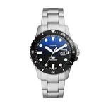 Fossil Blue Uhr für Herren Quarzwerk mit Edelstahl- oder Lederarmband Schwarz/Blau