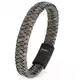 Simaru Lederarmband für Frauen & Männer, Echtleder-Armband mit Edelstahl Hakenverschluss, Premium-Qualität Made in Germany