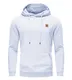 Huayuzh Hoodie Herren Kapuzenpullover Casual Langarm Karierten Kordelzug Jacquard Sweatshirt mit Kapuze Taschen Weiß M