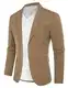 PaulJones Sakko Herren Sportlich Legerer Sakko Regular fit 2 Knöpfe mit Gekerbtem Revers 42 Braun 472A23-5