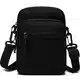 Lohol Klein Umhängetasche für Herren & Damen, Schultertasche Messenger Bag Sling Tasche Crossbody Tasche für Arbeit Reise Alltagsleben (Schwarz