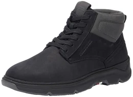 Herren Low Boot Stiefel Hybrid Chukka aus Leder, Schwarz (Black), 41