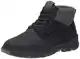Tommy Hilfiger Herren Low Boot Stiefel Hybrid Chukka aus Leder, Schwarz (Black), 41