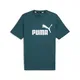 PUMA Unisex Ess Logo Tee (S) T-Shirts, Kaltgrün, XL EU