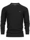 Indicode Herren Injustice Pullover mit Rundhals-Ausschnitt   Herrenpullover Pulli Strickpullover für Männer Black L
