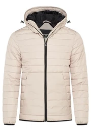Herren Steppjacke mit Kapuze Winterjacke Winter-Mantel Jacket Puffer-Jacke Übergangsjacke Outdoor-Jacke S2_BALANCE-Stone-S