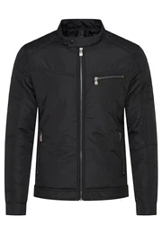 Herren leichte Steppjacke Übergangsjacke Winterjacke Jacket Puffer-Jacke Blouson S_ARON-Black-S