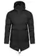 Soulstar Herren warmer Parka Winterjacke Steppjacke mit Kapuze Parka Winter-Mantel Jacket Puffer-Jacke S2_DUNSTER-Black-XL