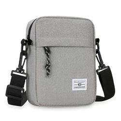ANPTER Umhängetasche Herren Schultertasche Crossbody Herrentasche Handytasche Herrenhandtasche Kleine Umhängen Tasche Shulder Bag Messenger für Freizeit Urlaub Ausflug Grau