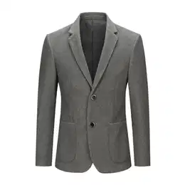 Sakko Herren Wolle Jacke 2 Knöpfe Slim Fit Sportlich Anzugjacke Winter Tweed Blazer, Grün, M