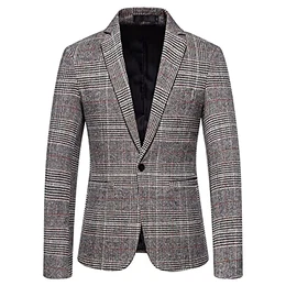 Male Blazer Einreihig Super Slim Fit AnzüGe Roter Blazer Herren Billig Herren Sakko Sakko Herren Slim Fit für Business Hochzeit Freizeit