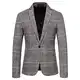 Hehiy Male Blazer Einreihig Super Slim Fit AnzüGe Roter Blazer Herren Billig Herren Sakko Sakko Herren Slim Fit für Business Hochzeit Freizeit