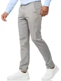 Herren INWasling Stretchhose aus Baumwolle mit 5 Taschen Herrenhose Stretch Hose Männer Lt Grey 32/32