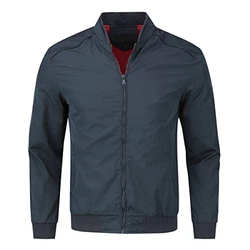 YOUTHUP Herren Leichte Casual Sportjacke Übergangsjacke Blau (8835)
