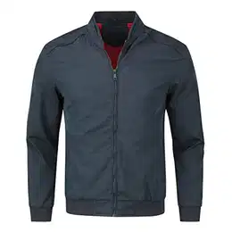 Jacke Herren Leichte Casual Jacke Cargo Sportjacke Übergangsjacke für Business Freizeit, Blau-8835, XS