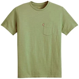 Herren SS Classic Pocket Tee T-Shirt, Moss Olive 0908736 SLUB, M