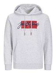Herren Jjtiley Sweat Hood Kapuzenpullover, White Melange, M