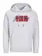 JACK & JONES Herren Jjtiley Sweat Hood Kapuzenpullover, White Melange, M