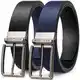 BESTKEE Gürtel Herren, Ledergürtel herren, 35mm Herrengürtel, Männer gürtel, Anzuggürtel, Jeansgürtel für Männer, Ein Gürtel Wendbar Zwei Farben